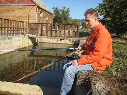 Тимер на рыбалке в Веселом. Осень 2008.