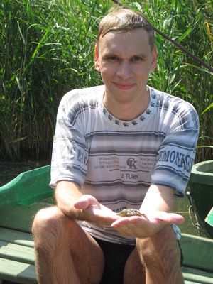 Тимер на рыбалке в Веселом. Лето 2008.