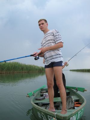 Тимер на рыбалке в Веселом. Лето 2008.