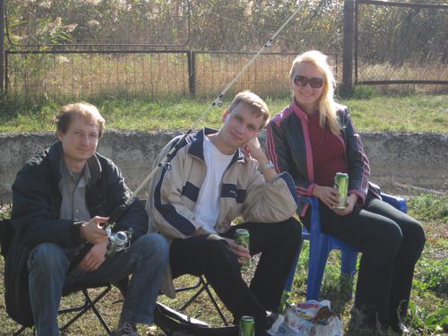 Тимер на рыбалке в Веселом. Осень 2008.